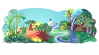 Earth Day วันคุ้มครองโลก 22 เมษายน Doodle Google ก็ขอออกมาช่วยรณรงค์ด้วยการสร้างสรรค์โลโก้ใหม่ด้วย