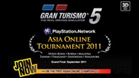 GT5 Asia Online Tournament จะเป็นการแข่งขันเกม Gran Turismo 5 สำหรับเครื่อง PS3