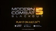  Modern Combat 5: Blackout โดยได้ทำการปล่อยให้ดาวน์โหลดแล้วบน Google Play และ iOS ในวันที่ 24 กรกฏาคมที่ผ่านมา