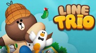 LINE TRIO! เป็นเกมแนว Puzzle ที่มีเนื้อหาเกี่ยวกับภาพศิลปะที่ถูกคนร้ายขโมยไป ซึ่งหมีบราวน์จะเป็นคนตามหาภาพศิลปะที่หายไป 