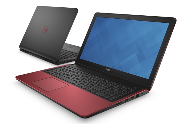 Two Dell Inspiron 15 7000 Series (Model 7559 Pandora) Non-Touch notebook computers with Intel SKL Skylake processor, one facing front-left and one facing back-right.